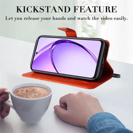 KT Imprinting Flower Series-2 For Oppo A3x 4G / 5G (India) / A3 4G / 5G / A60 5G / A40 4G / A40M 4G Case Butterfly Leather Phone Cover