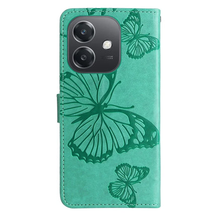 KT Imprinting Flower Series-2 For Oppo A3x 4G / 5G (India) / A3 4G / 5G / A60 5G / A40 4G / A40M 4G Case Butterfly Leather Phone Cover