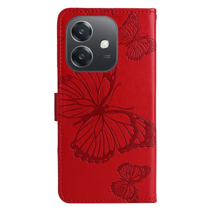 KT Imprinting Flower Series-2 For Oppo A3x 4G / 5G (India) / A3 4G / 5G / A60 5G / A40 4G / A40M 4G Case Butterfly Leather Phone Cover