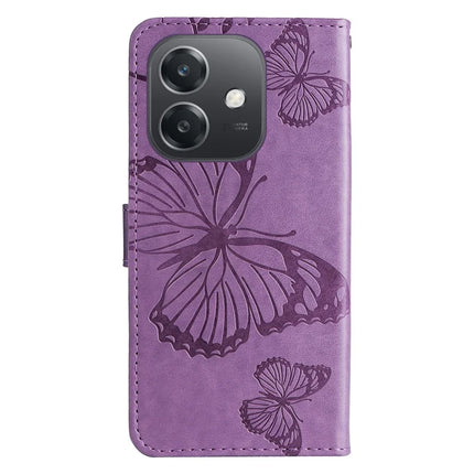 KT Imprinting Flower Series-2 For Oppo A3x 4G / 5G (India) / A3 4G / 5G / A60 5G / A40 4G / A40M 4G Case Butterfly Leather Phone Cover