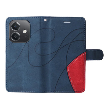 For Oppo A3x 4G / 5G (India) / A3 4G / 5G / A60 5G / A40 4G / A40M 4G Leather Case Wallet Stand Color Splicing Phone Cover