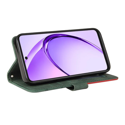 For Oppo A3x 4G / 5G (India) / A3 4G / 5G / A60 5G / A40 4G / A40M 4G Leather Case Wallet Stand Color Splicing Phone Cover