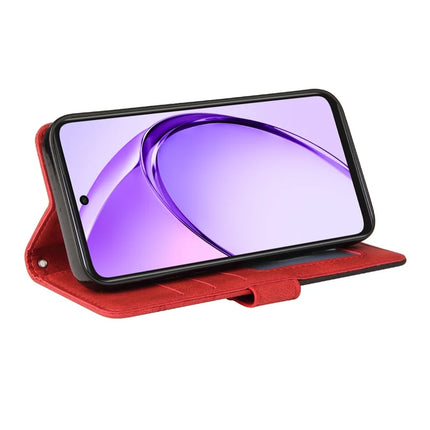 For Oppo A3x 4G / 5G (India) / A3 4G / 5G / A60 5G / A40 4G / A40M 4G Leather Case Wallet Stand Color Splicing Phone Cover