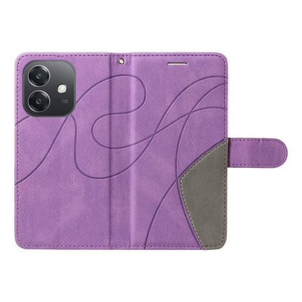 For Oppo A3x 4G / 5G (India) / A3 4G / 5G / A60 5G / A40 4G / A40M 4G Leather Case Wallet Stand Color Splicing Phone Cover