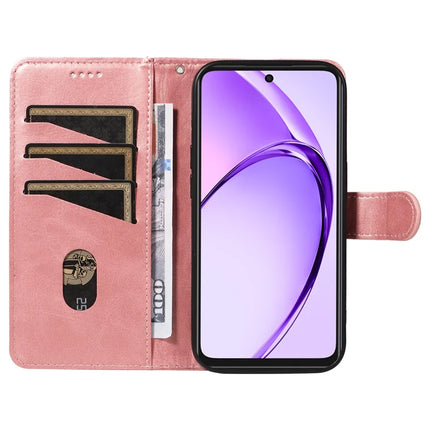 For Oppo A3x 4G / 5G (India) / A3 4G / 5G / A60 5G / A40 4G / A40M 4G Case Flip Wallet T-Shape Lines Leather Phone Cover