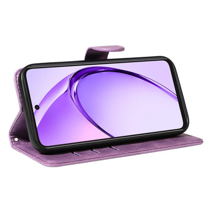 For Oppo A3x 4G / 5G (India) / A3 4G / 5G / A60 5G / A40 4G / A40M 4G Case Flip Wallet T-Shape Lines Leather Phone Cover