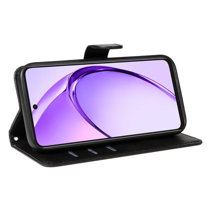 For Oppo A3x 4G / 5G (India) / A3 4G / 5G / A60 5G / A40 4G / A40M 4G Case Flip Wallet T-Shape Lines Leather Phone Cover
