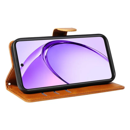 For Oppo A3x 4G / 5G (India) / A3 4G / 5G / A60 5G / A40 4G / A40M 4G Case Flip Wallet T-Shape Lines Leather Phone Cover