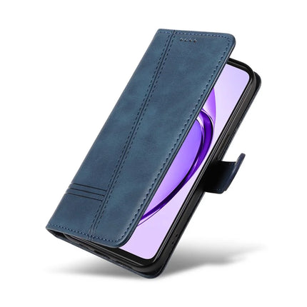 For Oppo A3x 4G / 5G (India) / A3 4G / 5G / A60 5G / A40 4G / A40M 4G Case Flip Wallet T-Shape Lines Leather Phone Cover