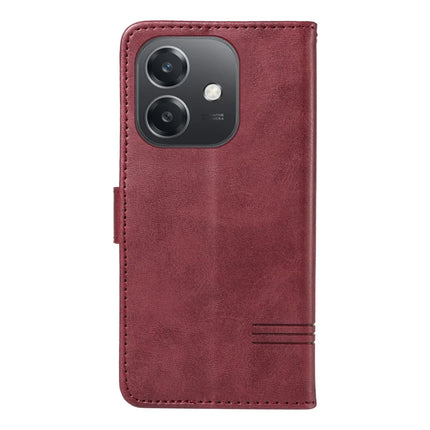 For Oppo A3x 4G / 5G (India) / A3 4G / 5G / A60 5G / A40 4G / A40M 4G Case Flip Wallet T-Shape Lines Leather Phone Cover