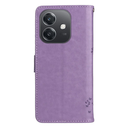 KT Imprinting Flower Series-3 For Oppo A3x 4G / 5G (India) / A3 4G / 5G / A60 5G / A40 4G / A40M 4G Case Cat Tree Pattern Flip Leather Phone Cover