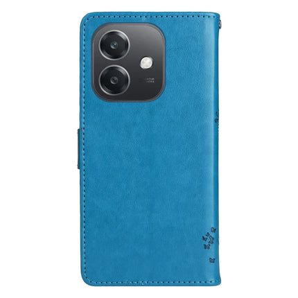 KT Imprinting Flower Series-3 For Oppo A3x 4G / 5G (India) / A3 4G / 5G / A60 5G / A40 4G / A40M 4G Case Cat Tree Pattern Flip Leather Phone Cover