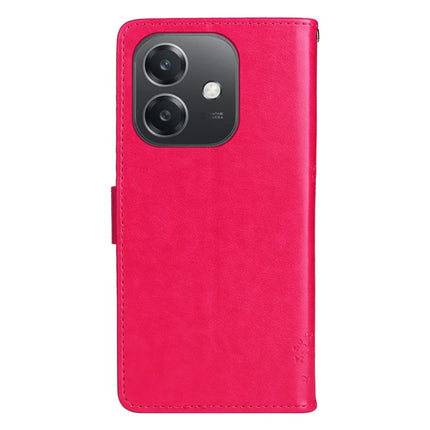 KT Imprinting Flower Series-3 For Oppo A3x 4G / 5G (India) / A3 4G / 5G / A60 5G / A40 4G / A40M 4G Case Cat Tree Pattern Flip Leather Phone Cover