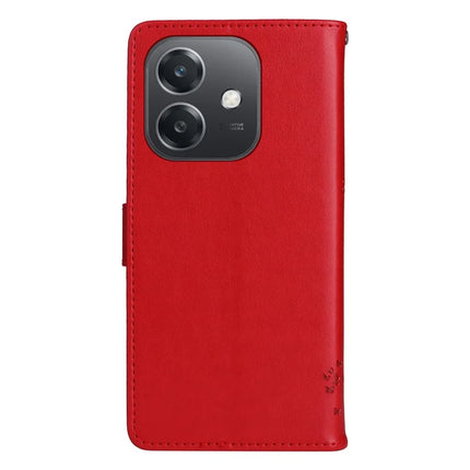 KT Imprinting Flower Series-3 For Oppo A3x 4G / 5G (India) / A3 4G / 5G / A60 5G / A40 4G / A40M 4G Case Cat Tree Pattern Flip Leather Phone Cover