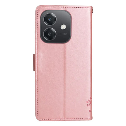 KT Imprinting Flower Series-3 For Oppo A3x 4G / 5G (India) / A3 4G / 5G / A60 5G / A40 4G / A40M 4G Case Cat Tree Pattern Flip Leather Phone Cover