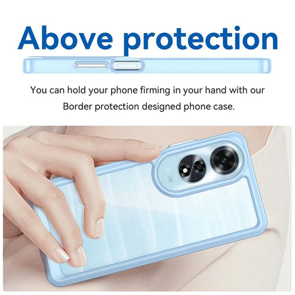 For Oppo A60 4G Case TPU +Acrylic Protective Clear Phone Cover