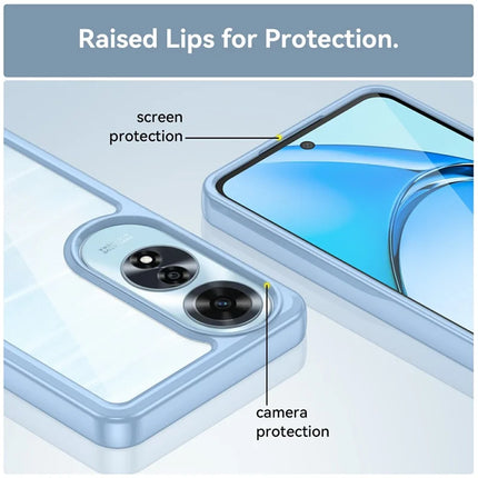 For Oppo A60 4G Case TPU +Acrylic Protective Clear Phone Cover
