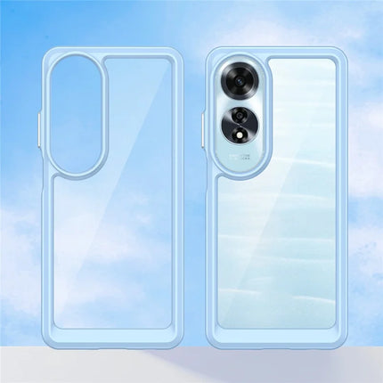 For Oppo A60 4G Case TPU +Acrylic Protective Clear Phone Cover