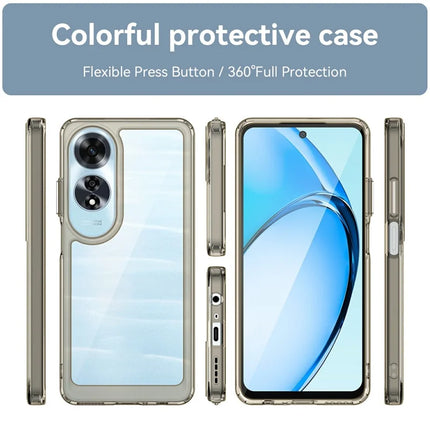 For Oppo A60 4G Case TPU +Acrylic Protective Clear Phone Cover