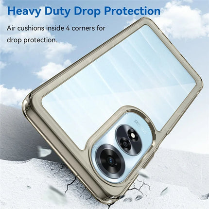 For Oppo A60 4G Case TPU +Acrylic Protective Clear Phone Cover