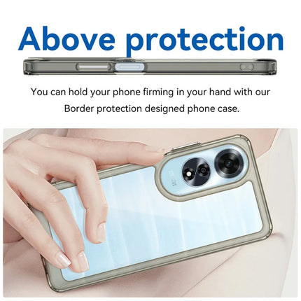 For Oppo A60 4G Case TPU +Acrylic Protective Clear Phone Cover