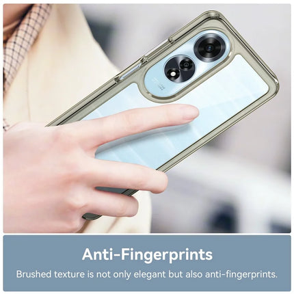 For Oppo A60 4G Case TPU +Acrylic Protective Clear Phone Cover