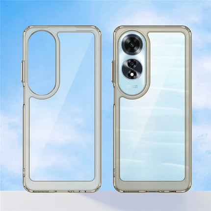 For Oppo A60 4G Case TPU +Acrylic Protective Clear Phone Cover