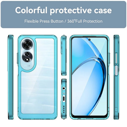 For Oppo A60 4G Case TPU +Acrylic Protective Clear Phone Cover