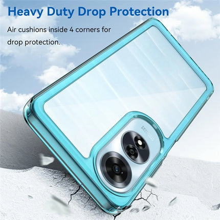 For Oppo A60 4G Case TPU +Acrylic Protective Clear Phone Cover