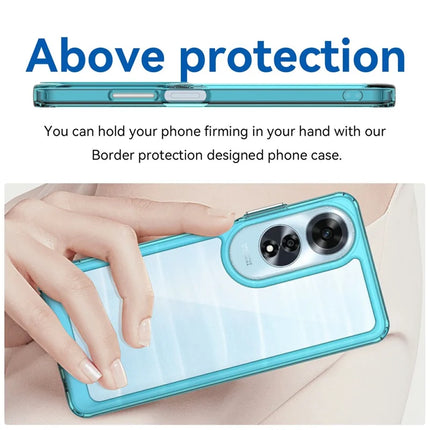 For Oppo A60 4G Case TPU +Acrylic Protective Clear Phone Cover