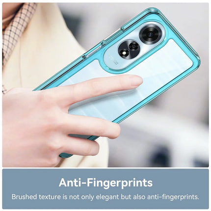 For Oppo A60 4G Case TPU +Acrylic Protective Clear Phone Cover