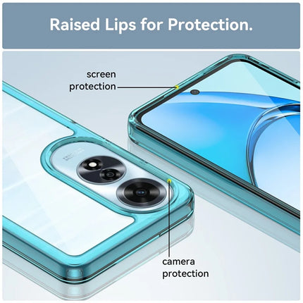 For Oppo A60 4G Case TPU +Acrylic Protective Clear Phone Cover