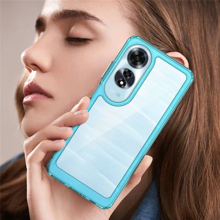 For Oppo A60 4G Case TPU +Acrylic Protective Clear Phone Cover
