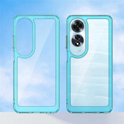 For Oppo A60 4G Case TPU +Acrylic Protective Clear Phone Cover