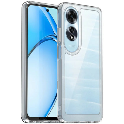For Oppo A60 4G Case TPU +Acrylic Protective Clear Phone Cover - Transparent