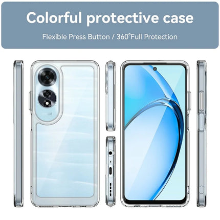 For Oppo A60 4G Case TPU +Acrylic Protective Clear Phone Cover
