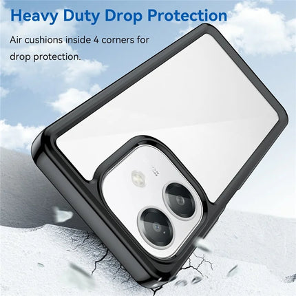 For Oppo A60 5G / A40 4G / A40M 4G / A3x 4G / A3 5G / A3 4G Case TPU +Acrylic Protective Clear Phone Cover