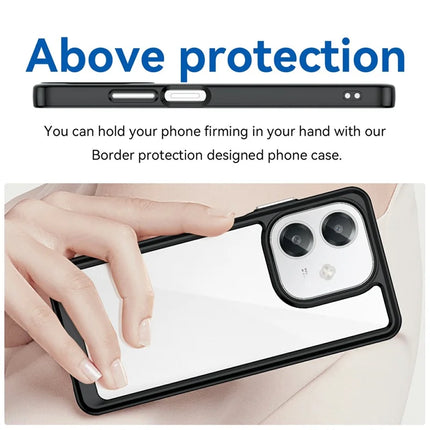 For Oppo A60 5G / A40 4G / A40M 4G / A3x 4G / A3 5G / A3 4G Case TPU +Acrylic Protective Clear Phone Cover