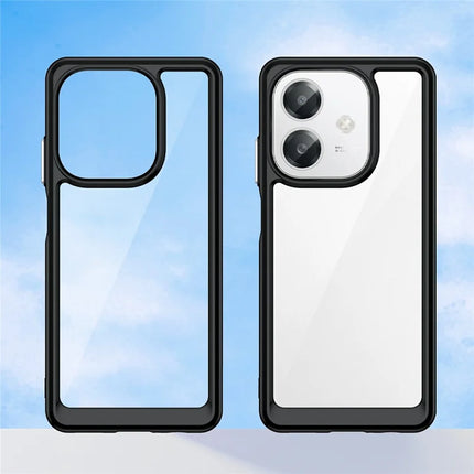For Oppo A60 5G / A40 4G / A40M 4G / A3x 4G / A3 5G / A3 4G Case TPU +Acrylic Protective Clear Phone Cover