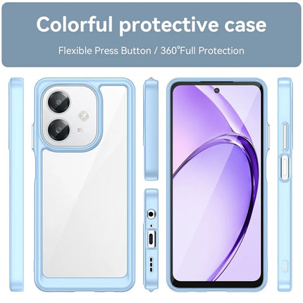 For Oppo A60 5G / A40 4G / A40M 4G / A3x 4G / A3 5G / A3 4G Case TPU +Acrylic Protective Clear Phone Cover