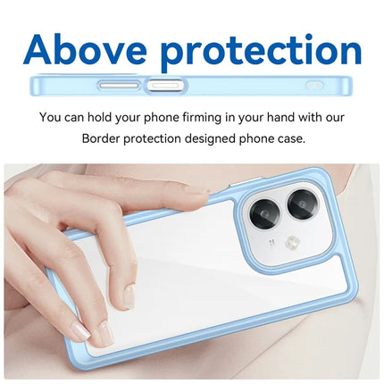 For Oppo A60 5G / A40 4G / A40M 4G / A3x 4G / A3 5G / A3 4G Case TPU +Acrylic Protective Clear Phone Cover