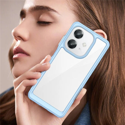For Oppo A60 5G / A40 4G / A40M 4G / A3x 4G / A3 5G / A3 4G Case TPU +Acrylic Protective Clear Phone Cover