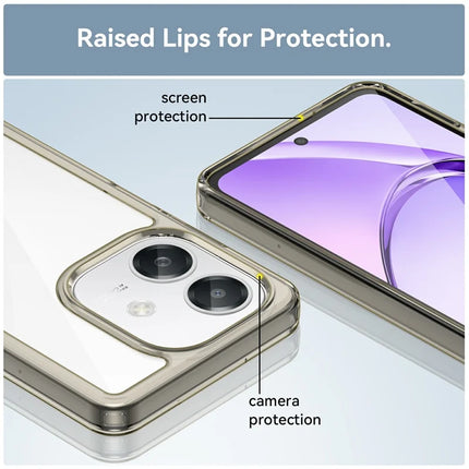 For Oppo A60 5G / A40 4G / A40M 4G / A3x 4G / A3 5G / A3 4G Case TPU +Acrylic Protective Clear Phone Cover