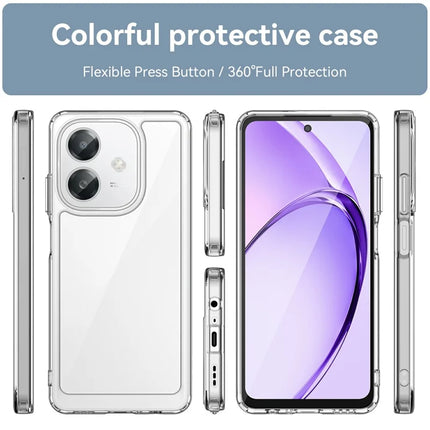 For Oppo A60 5G / A40 4G / A40M 4G / A3x 4G / A3 5G / A3 4G Case TPU +Acrylic Protective Clear Phone Cover