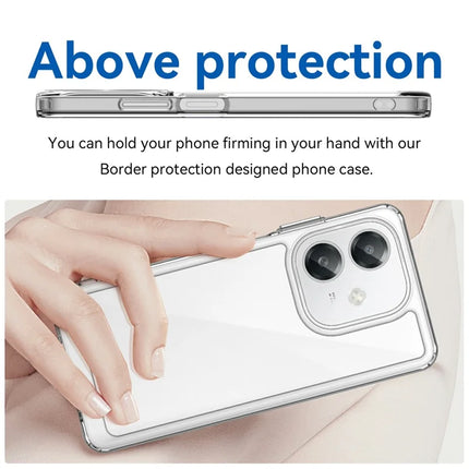 For Oppo A60 5G / A40 4G / A40M 4G / A3x 4G / A3 5G / A3 4G Case TPU +Acrylic Protective Clear Phone Cover