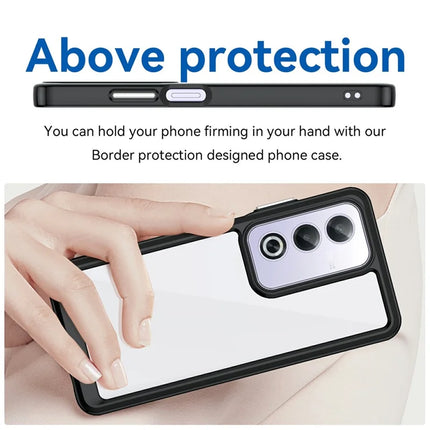 For Oppo A80 5G / A3 Pro (Global) 5G Case TPU +Acrylic Protective Clear Phone Cover