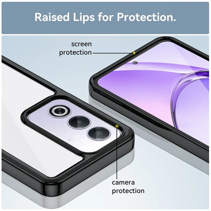 For Oppo A80 5G / A3 Pro (Global) 5G Case TPU +Acrylic Protective Clear Phone Cover