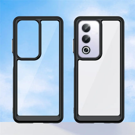 For Oppo A80 5G / A3 Pro (Global) 5G Case TPU +Acrylic Protective Clear Phone Cover