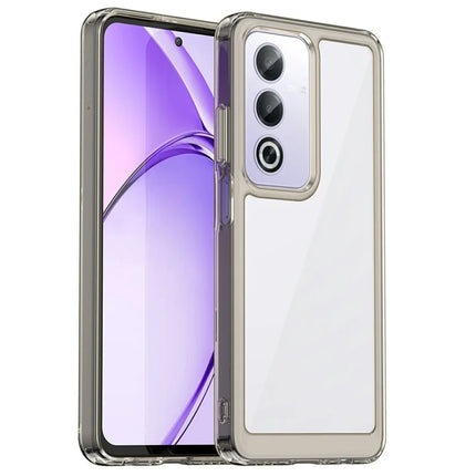 For Oppo A80 5G / A3 Pro (Global) 5G Case TPU +Acrylic Protective Clear Phone Cover - Transparent Grey
