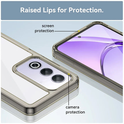 For Oppo A80 5G / A3 Pro (Global) 5G Case TPU +Acrylic Protective Clear Phone Cover